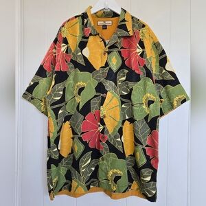 Tommy Bahama 100% Silk Aloha Shirt - Large